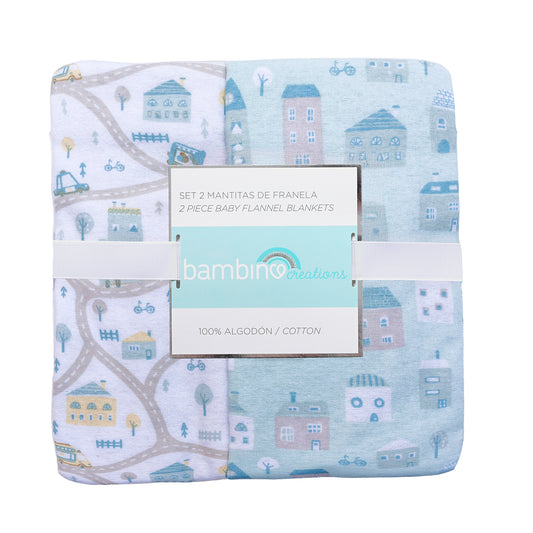 Mantitas de Franela 100% Algodón - Rutas Urbanas