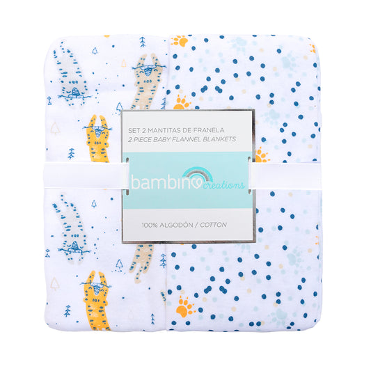 Mantitas de Franela 100% Algodón - Huella Chita