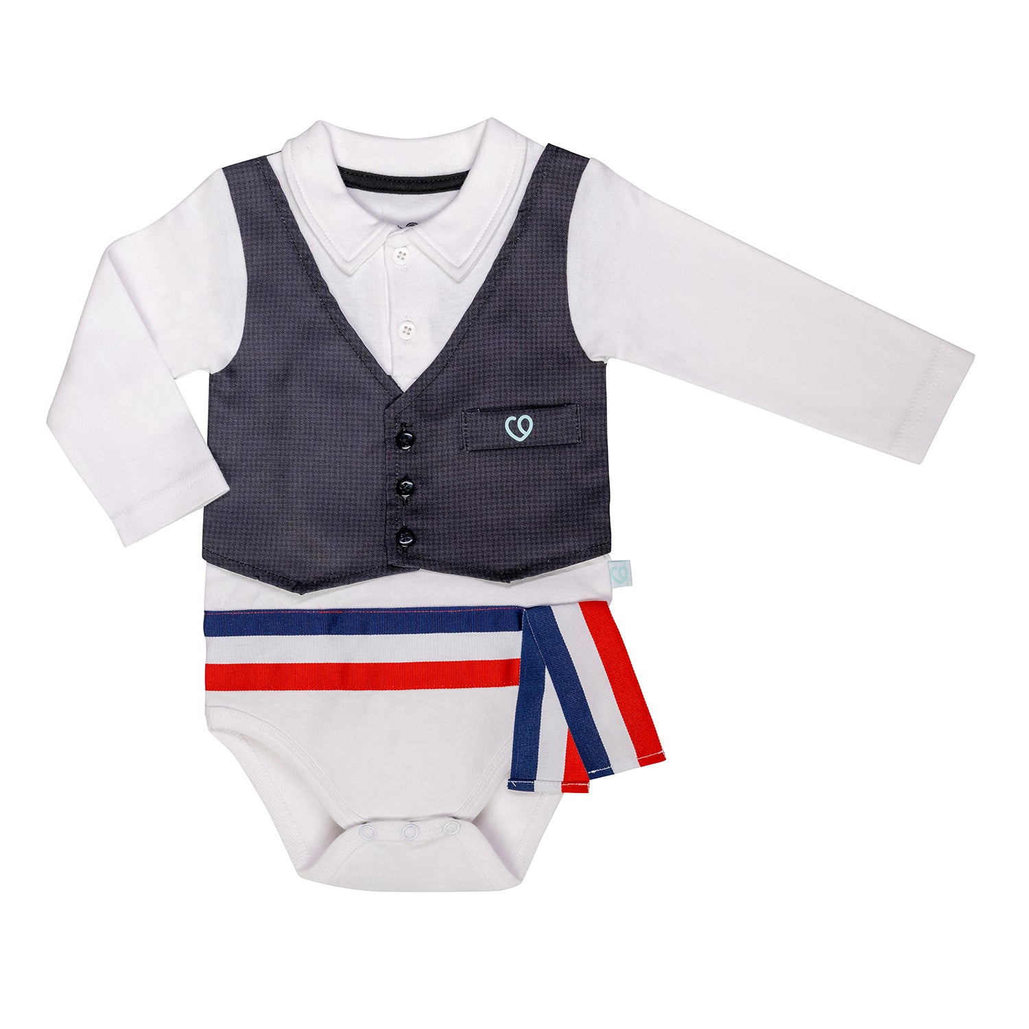 Niño Traje De Huaso 12 Meses Body Chile Blanco Huaso