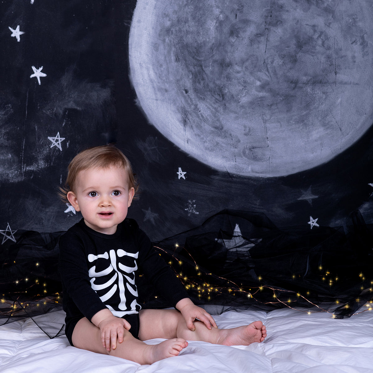Body Halloween Esqueleto 3-6 meses