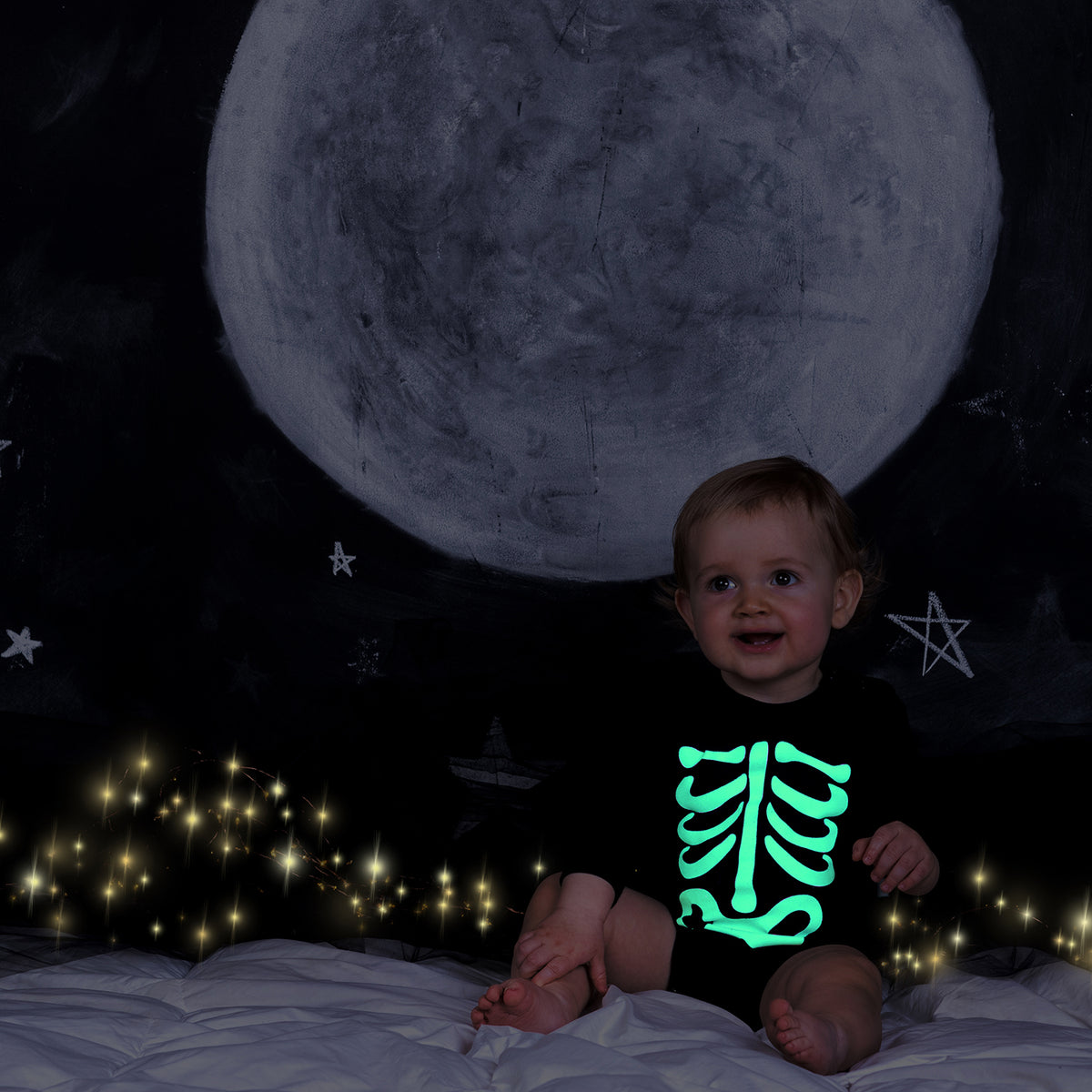 Body Halloween Esqueleto 3-6 meses
