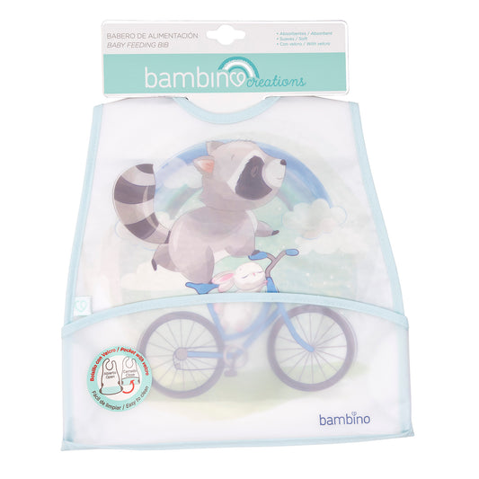 Babero Impermeable con Bolsillo - Mapache