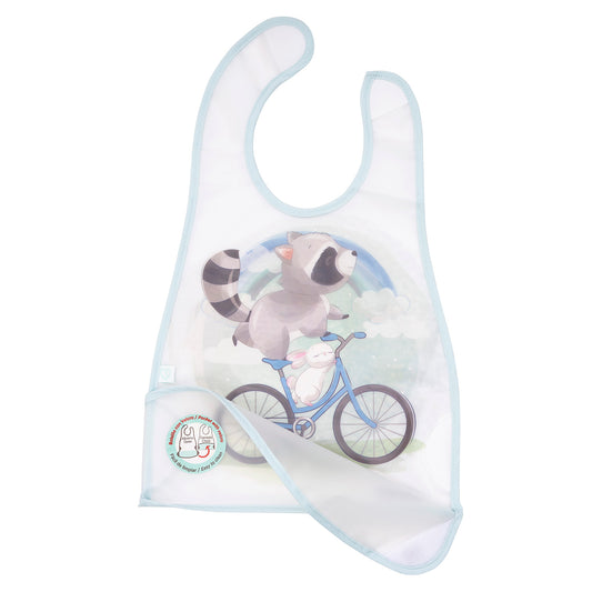 Babero Impermeable con Bolsillo - Mapache