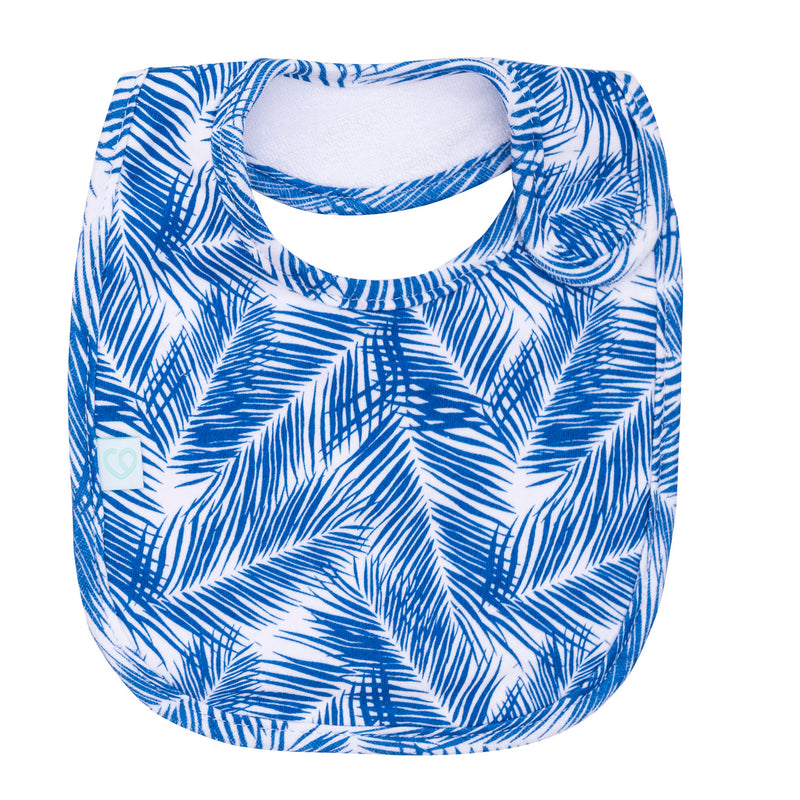Set 2 Piezas Babero Algodón Impermeable Bambino Creations Tigre Azul