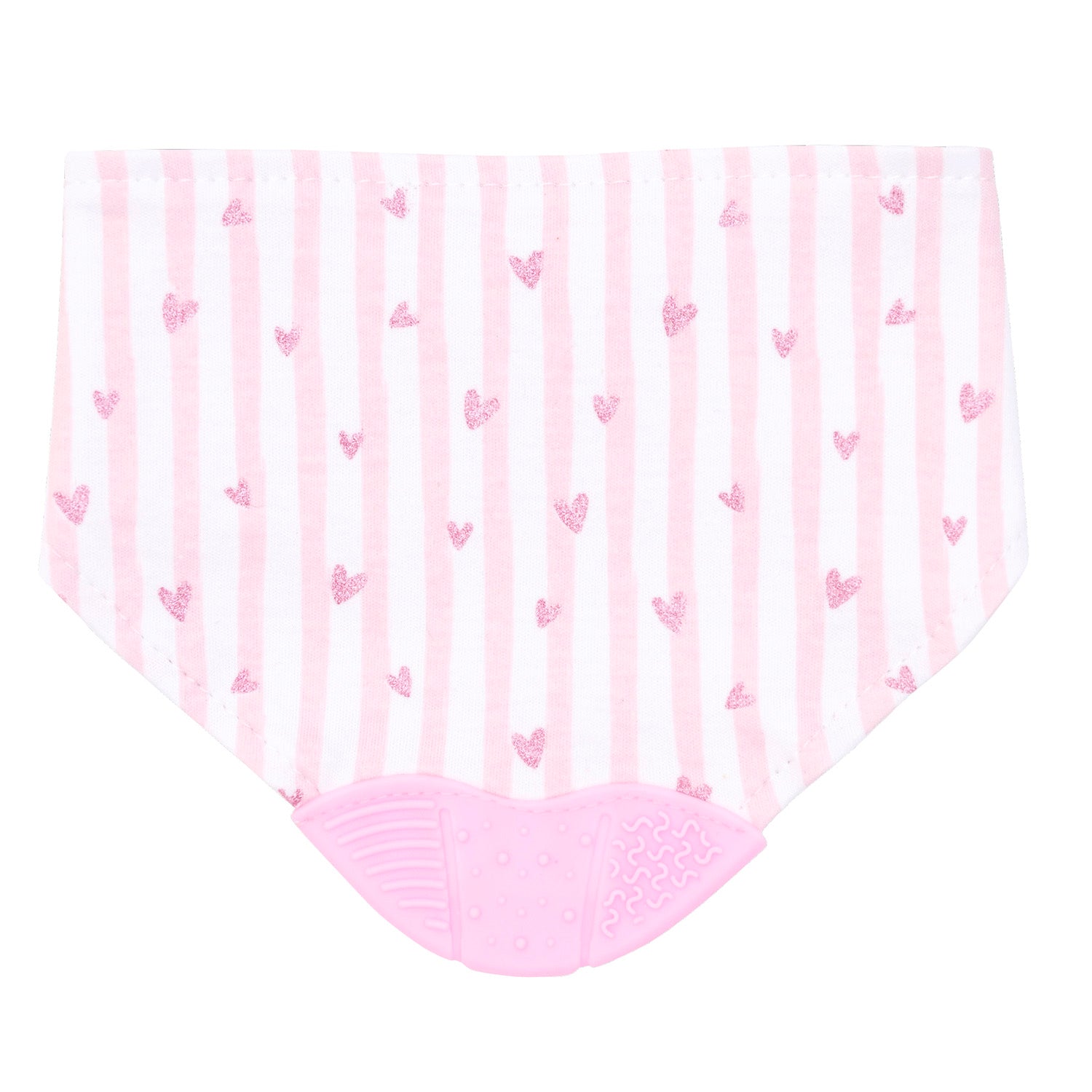 Bandana Algodón con Mordedor - Corazones y Lineas