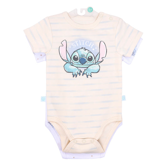 Stitch Bipack de Bodies Manga Corta 100% Algodón Disney - Stitch entre lineas