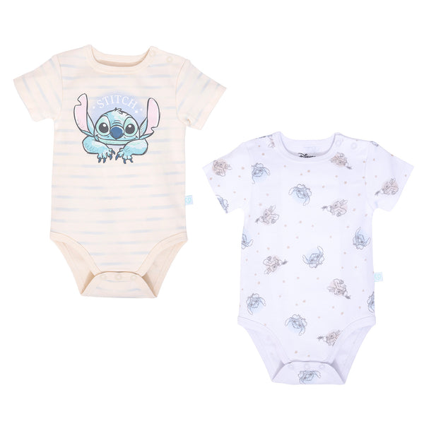 Stitch Bipack de Bodies Manga Corta 100% Algodón Disney - Stitch entre lineas