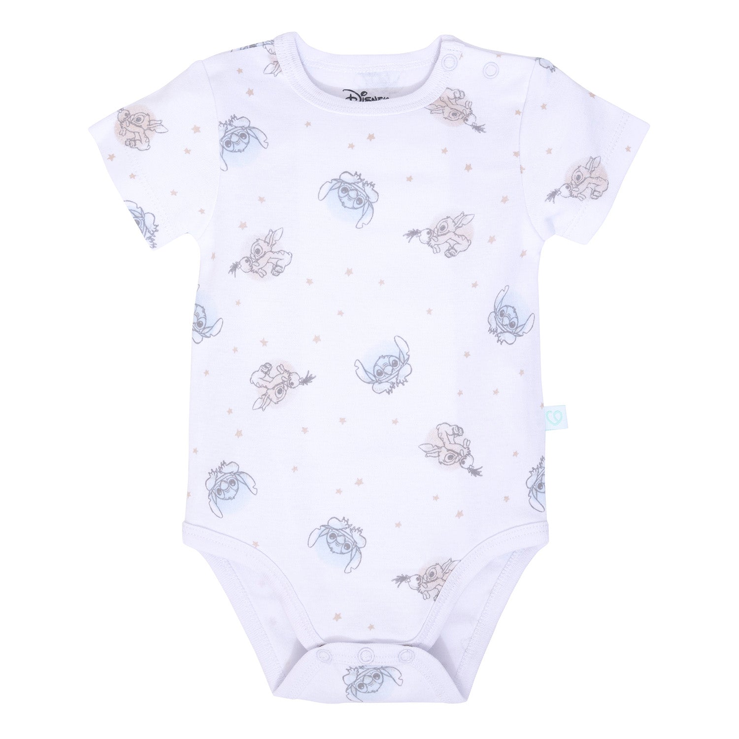 Stitch Bipack de Bodies Manga Corta 100% Algodón Disney - Stitch entre lineas