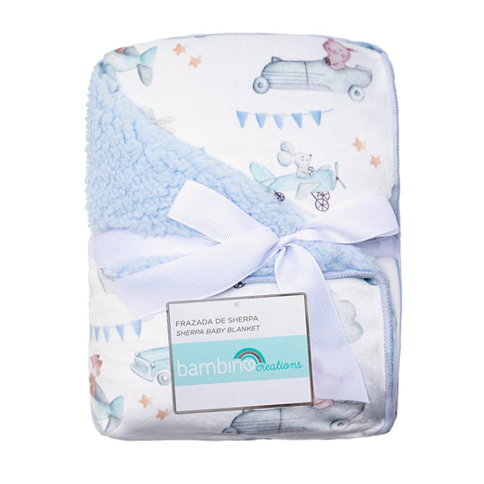 Frazada de Sherpa Doble Capa - Vuelos y Sueños