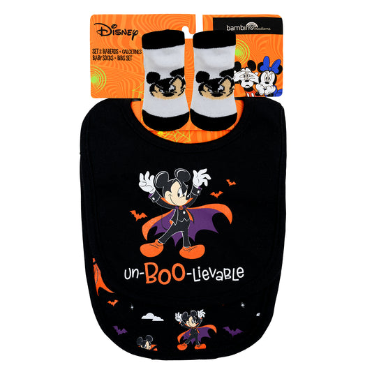 Set Disney Baberos y Calcetines Mickey Halloween