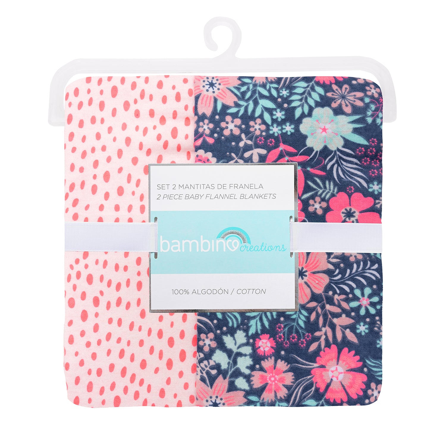 Mantitas de franela 100% algodón - animal print