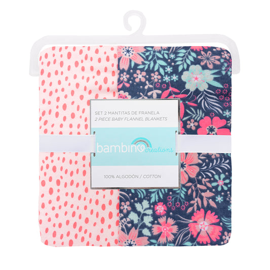 Mantitas de franela 100% algodón - animal print