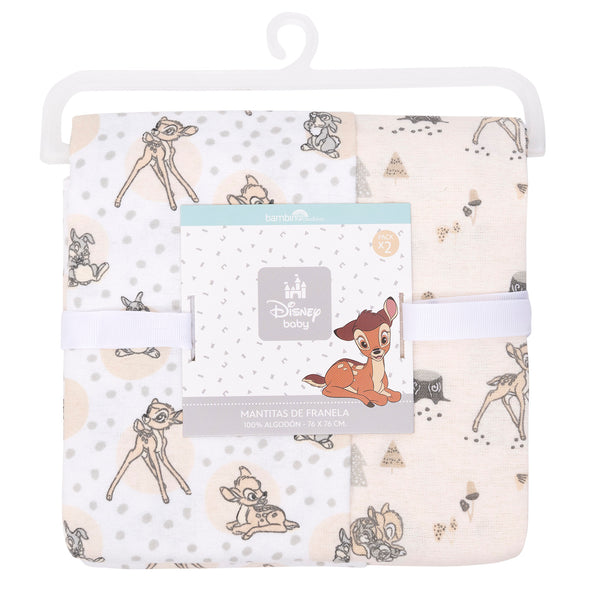 Bambi Bipack de Mantitas de Franela 100% Algodón Disney - Bambi en el bosque