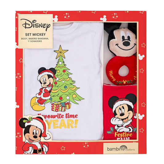 Mickey Set de Regalo Mi Primera Navidad Disney - Navidad