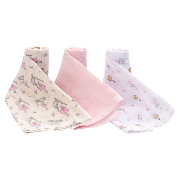 Pañales Tutos 100% Algodón Muselina - Princesa Floral
