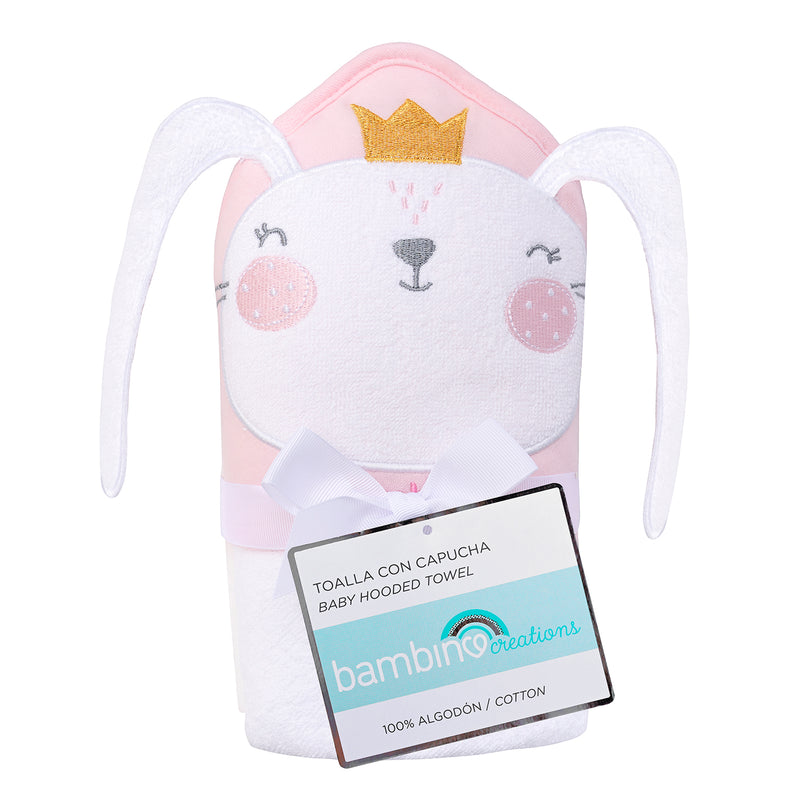 Toalla con Capucha 100% Algodón - Coneja Princesa