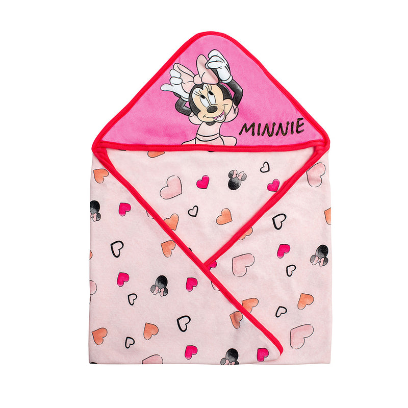 Toalla con Capucha Minnie Corazones