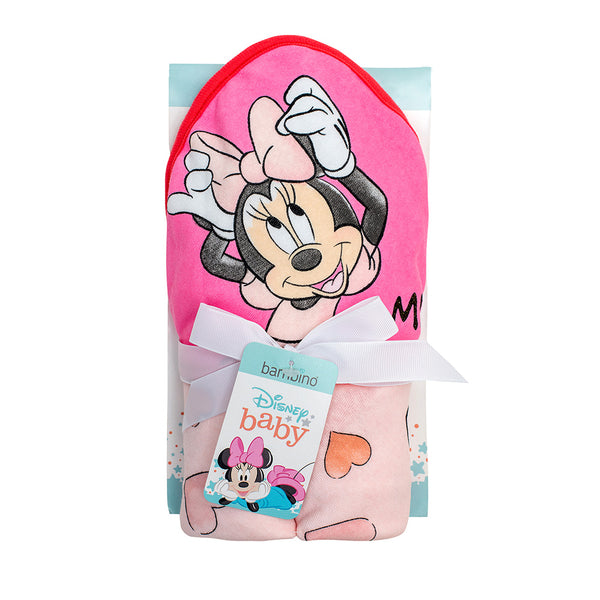 Toalla con Capucha Minnie Corazones