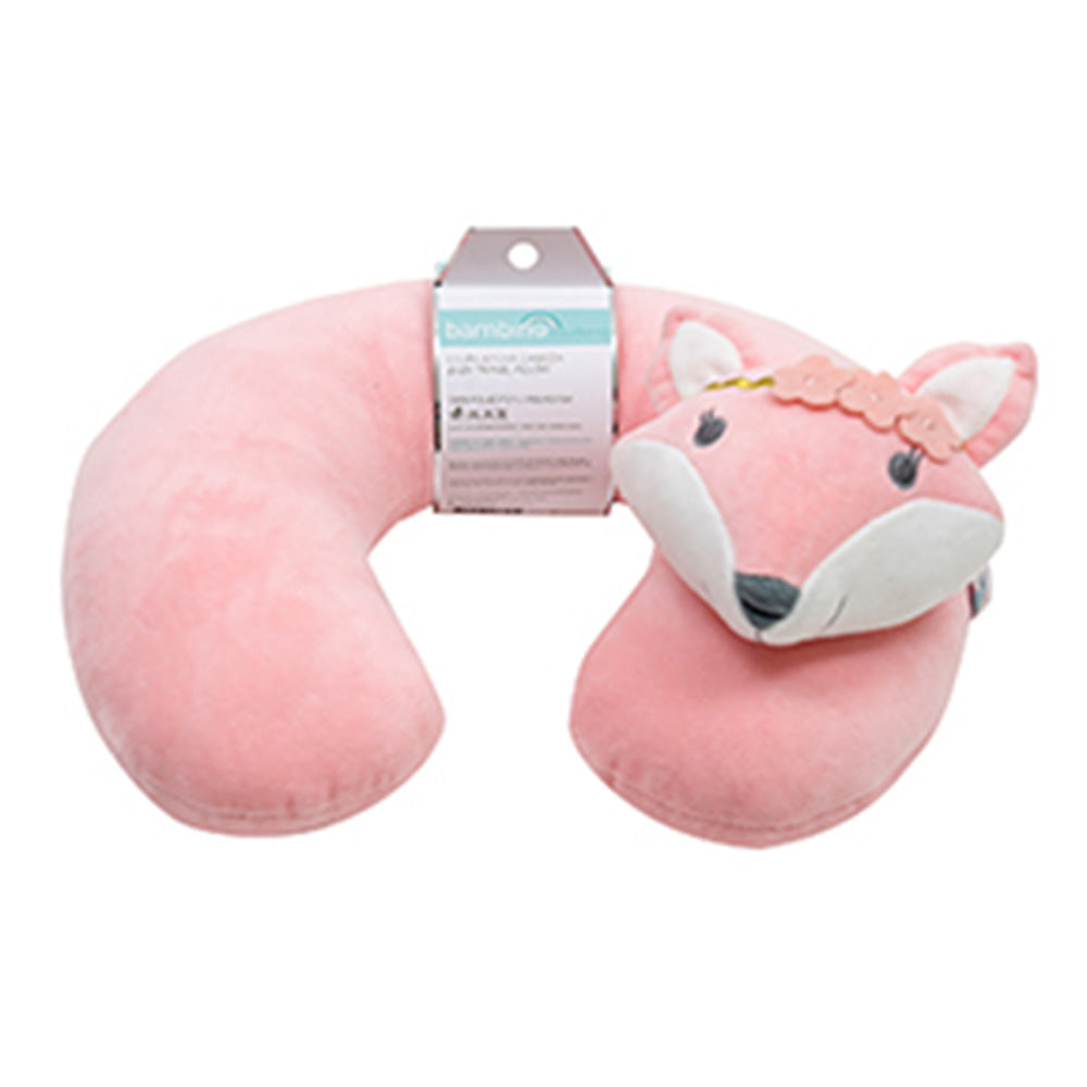 Cojín apoya cabeza rosado zorrita