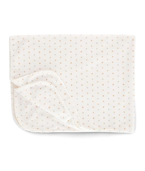 Frazada Micropolar Suavecita Estrellas Blanco