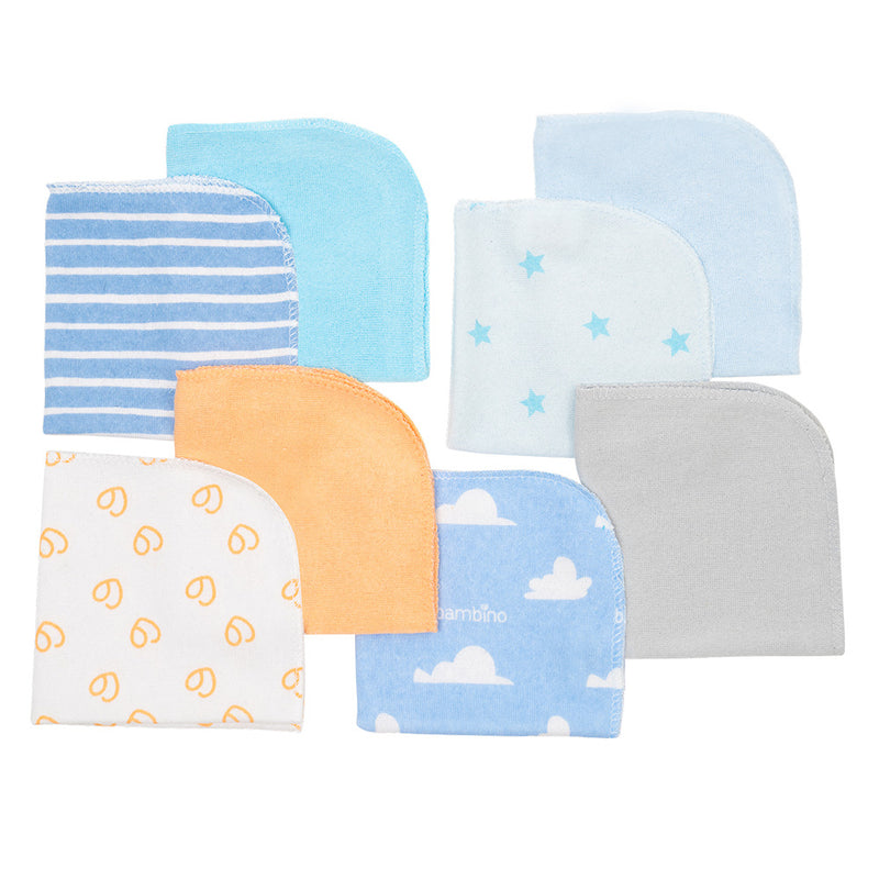 Set 8 Toallitas de Limpieza Celeste Nubes