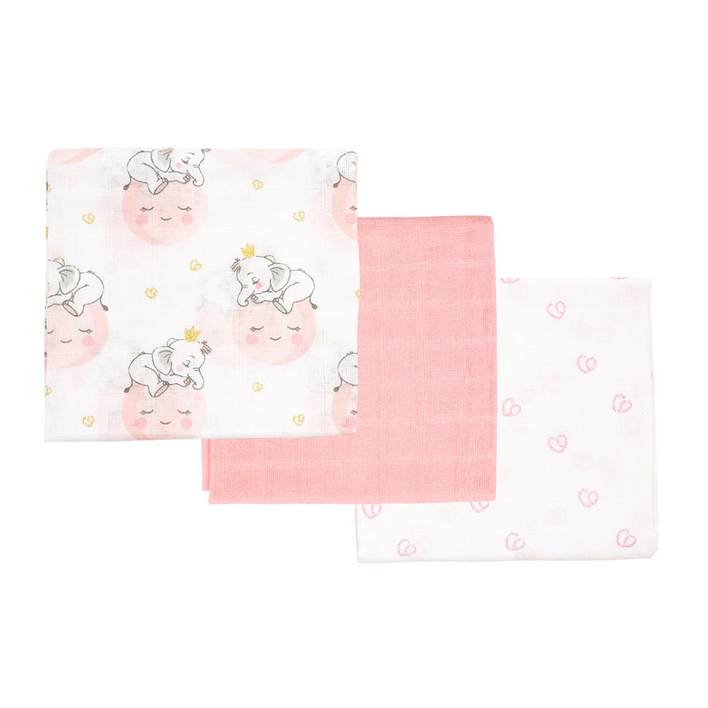 Set 3 Pañales Tuto Rosado Elefante