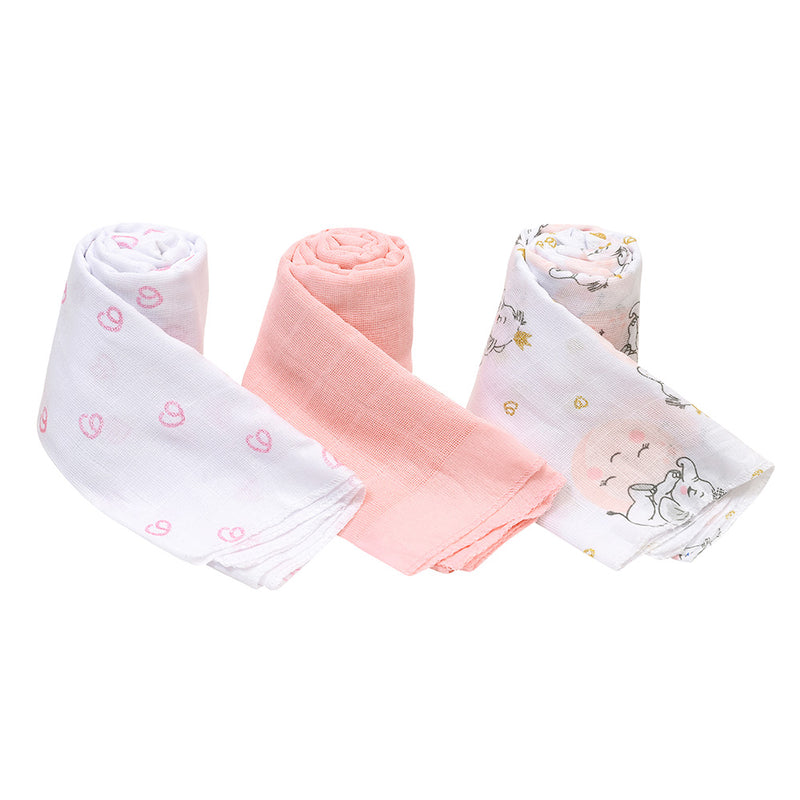 Set 3 Pañales Tuto Rosado Elefante