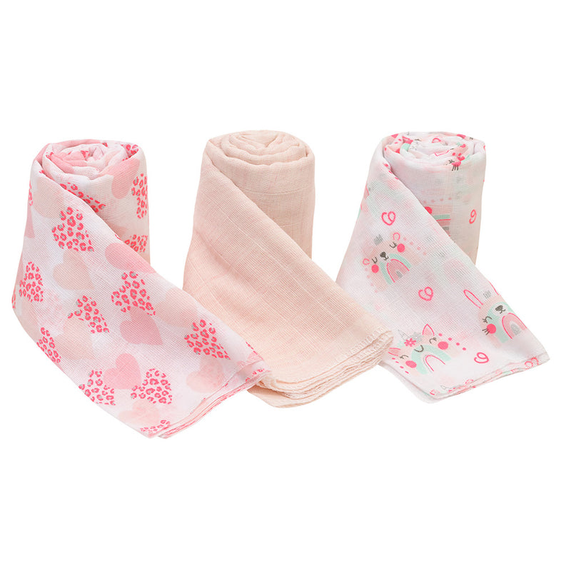 Set 3 Pañales Tuto Fucsia Arcoíris