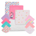 Cargar la imagen en la vista de la galería, Baby Gift 12 Piezas Fucsia Dinosaurio
