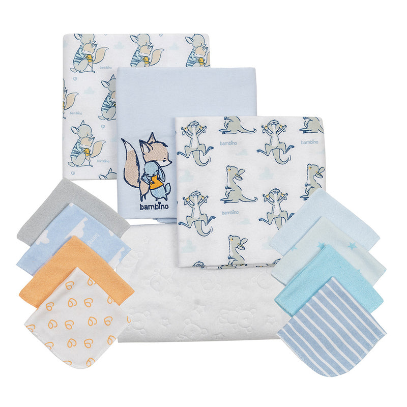 Baby Gift 12 Piezas Celeste Zorro