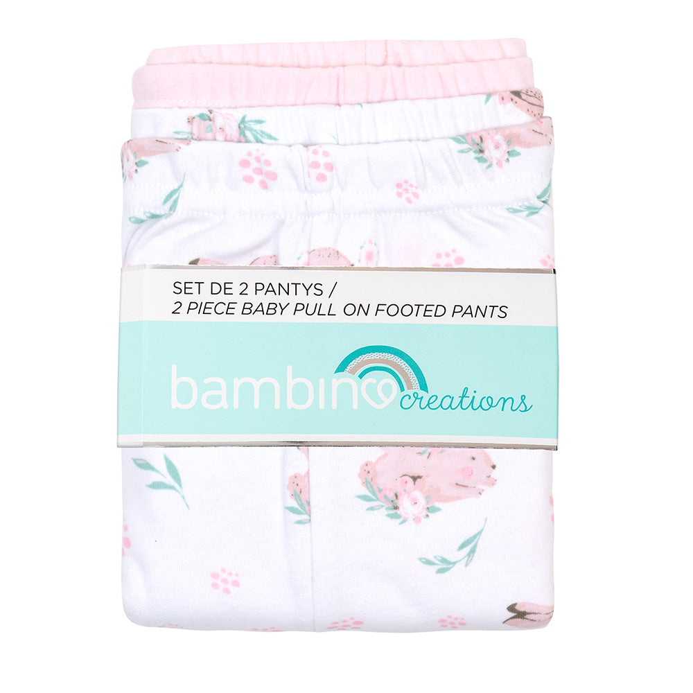 Set 2 pantys blanco conejo
