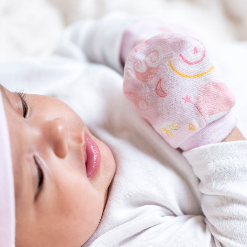 Baby Gift Gorrito y Mitones Rosado Animales