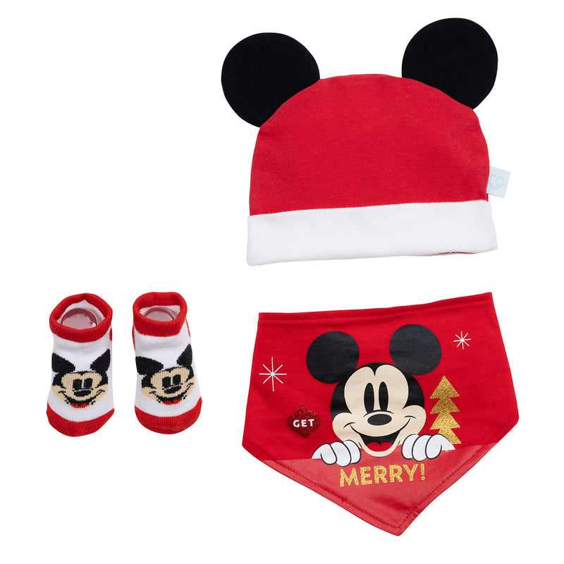 Set 3 Piezas Navidad Rojo Mickey