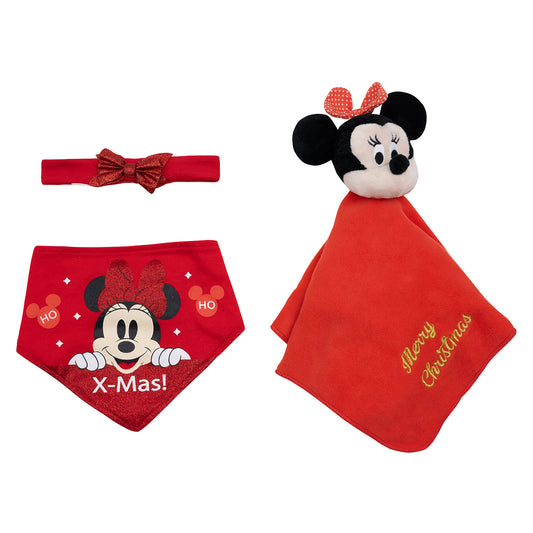 Set 4 Piezas Navidad Blanco Minnie