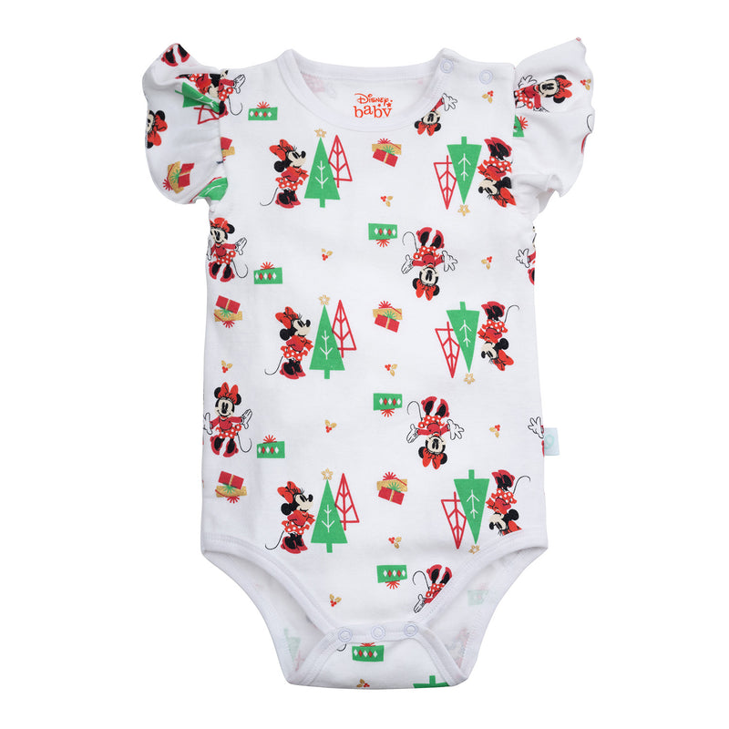 Set 4 Piezas Navidad Blanco Minnie